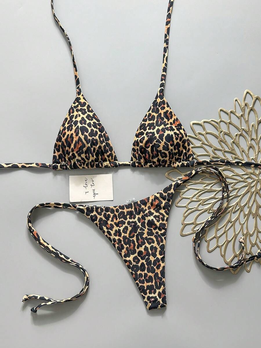 Ženski Bikini Set sa Halter Krojem i Dekoracijom od Kristala