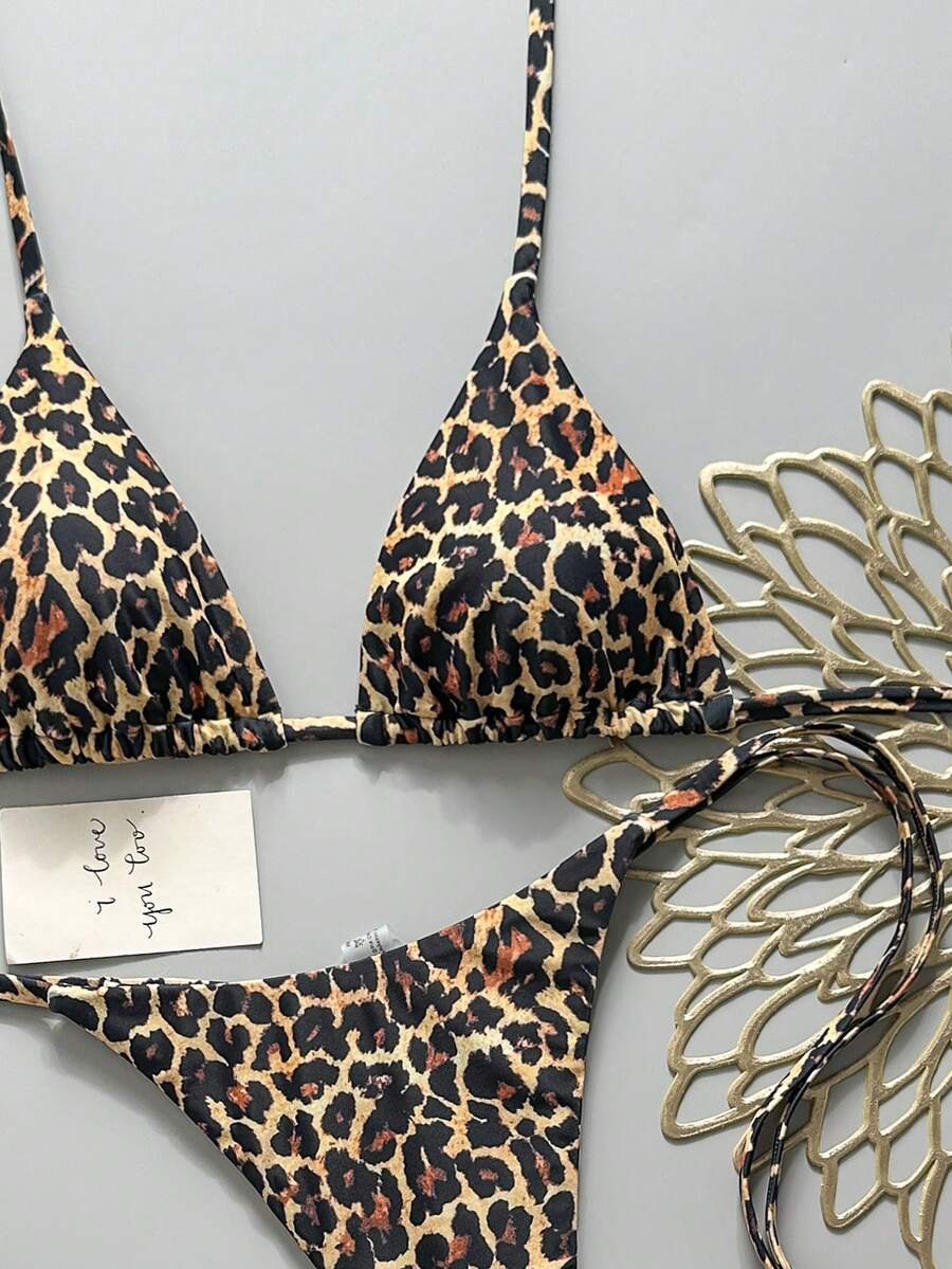 Ženski Bikini Set sa Halter Krojem i Dekoracijom od Kristala