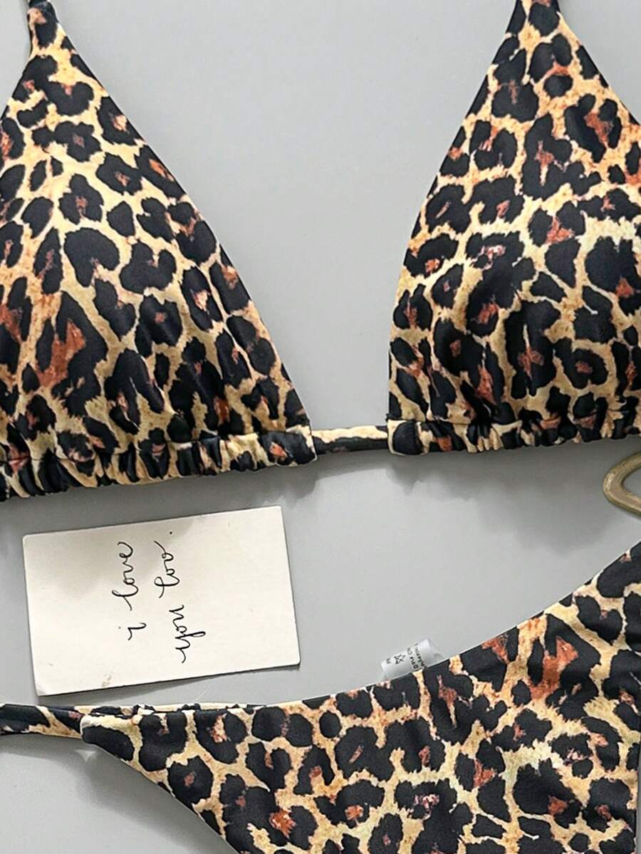 Ženski Bikini Set sa Halter Krojem i Dekoracijom od Kristala