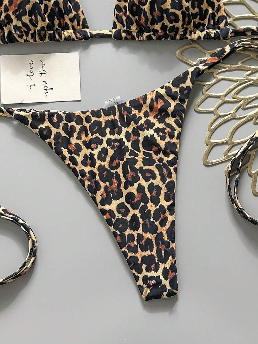 Ženski Bikini Set sa Halter Krojem i Dekoracijom od Kristala