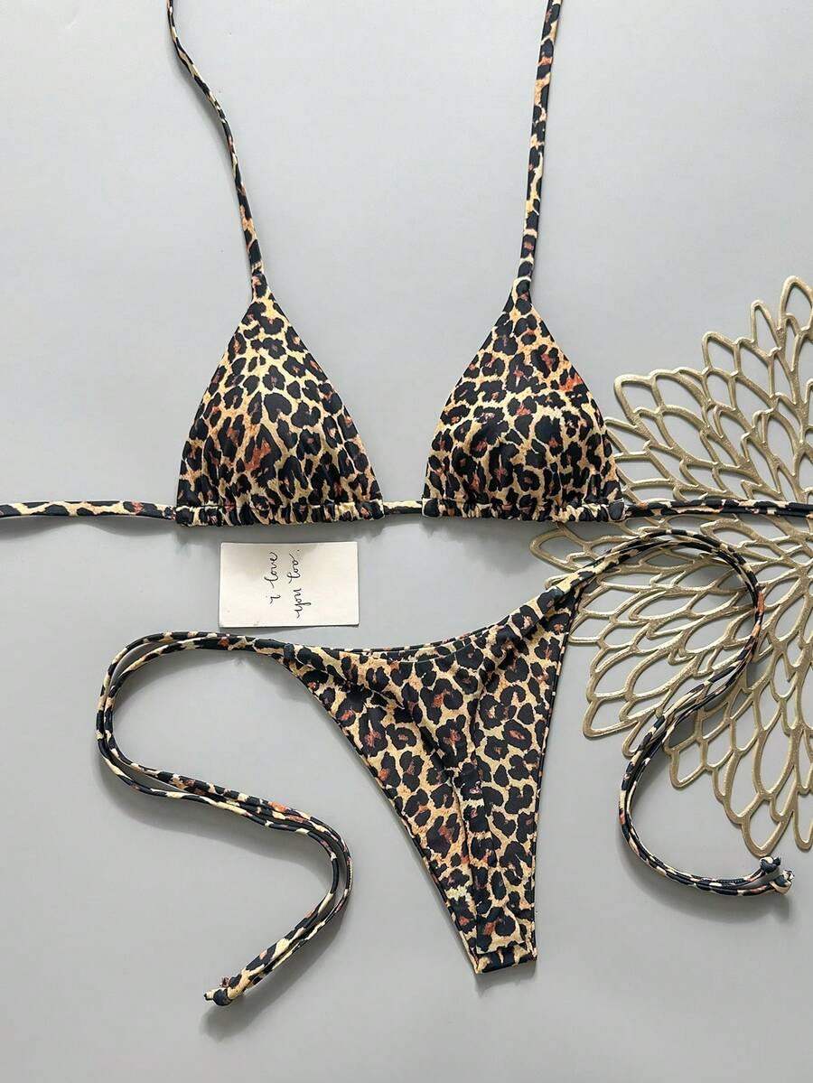 Ženski Bikini Set sa Halter Krojem i Dekoracijom od Kristala