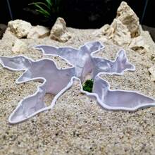 3D Printed Underwater Cave Decor With Small Fish & Shrimp, Hiding & Viewing Aquarium Ornament, Simple Aquarium Landscape Setup For Freshwater, Saltwater & Reptile Tanks