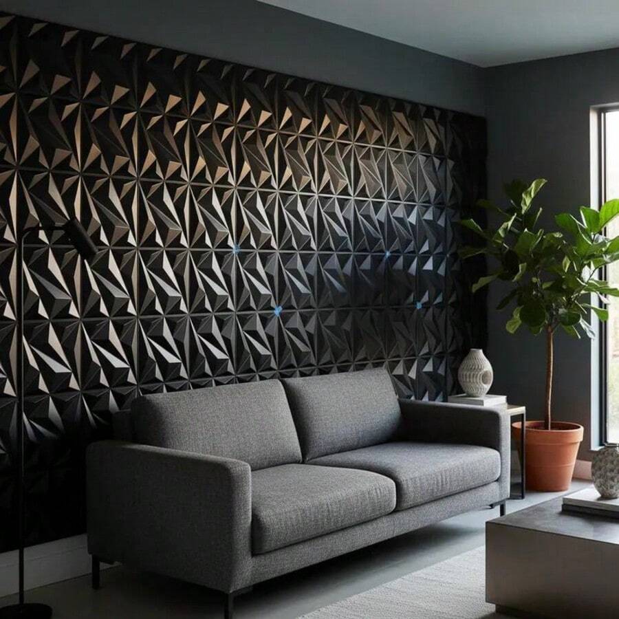 Premium 3D geometrijski dekorativni PVC zidni paneli