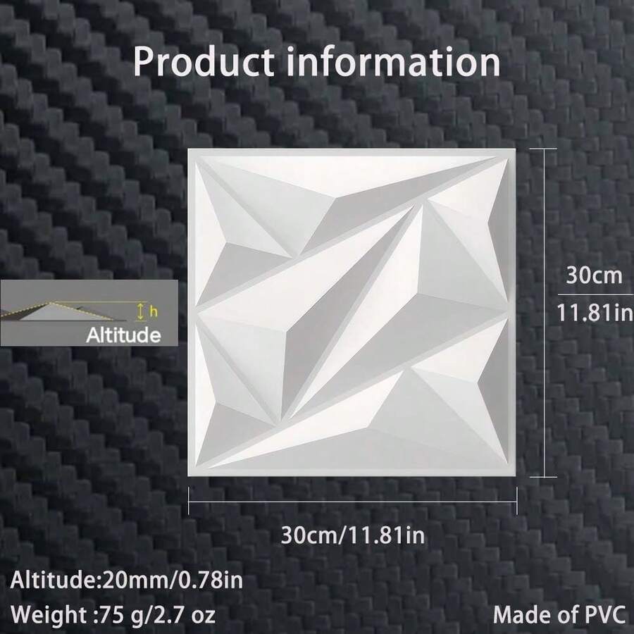 Premium 3D geometrijski dekorativni PVC zidni paneli