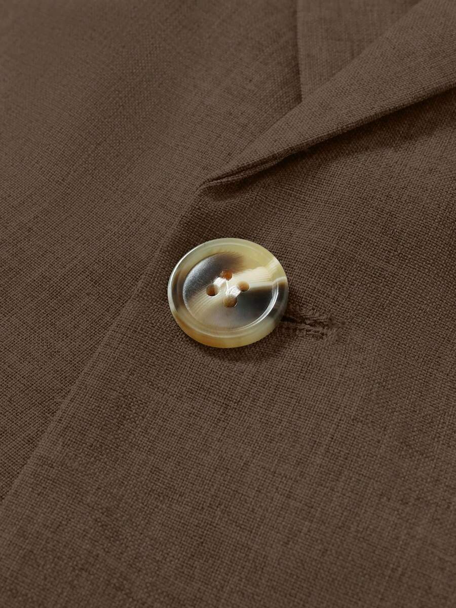 Muški set sako sa prugastim printom  i pantalona za odelo