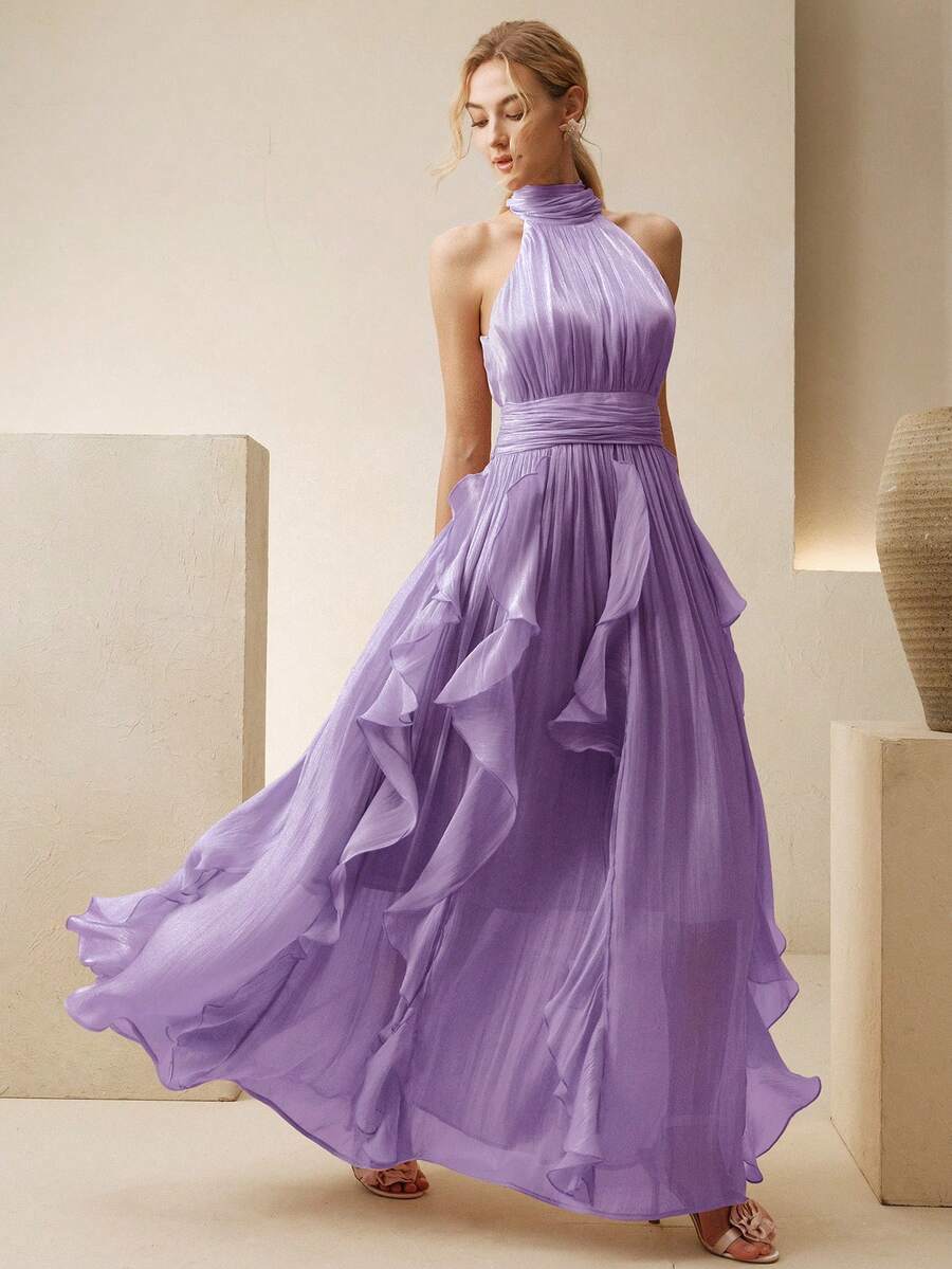 Ženska elegantna haljina bez rukava