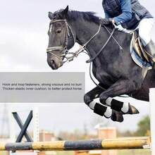 High Elastic Breathable Horse Leg Protectors, Shock-Absorbing & Wear-Resistant PU Riding Boots, Battery-Free Equestrian Gear Providing Comprehensive Leg Protection For Horses, Balancing Quality, Durability And Comfort For Safer And More Relaxed Riding
