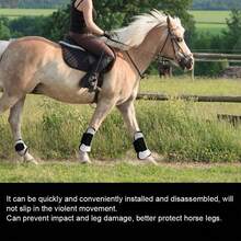 High Elastic Breathable Horse Leg Protectors, Shock-Absorbing & Wear-Resistant PU Riding Boots, Battery-Free Equestrian Gear Providing Comprehensive Leg Protection For Horses, Balancing Quality, Durability And Comfort For Safer And More Relaxed Riding