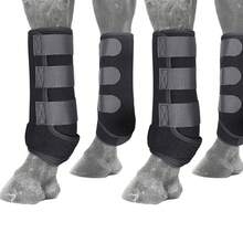 High Elastic Breathable Horse Leg Protectors, Shock-Absorbing & Wear-Resistant PU Riding Boots, Battery-Free Equestrian Gear Providing Comprehensive Leg Protection For Horses, Balancing Quality, Durability And Comfort For Safer And More Relaxed Riding