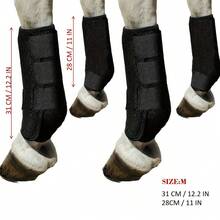 High Elastic Breathable Horse Leg Protectors, Shock-Absorbing & Wear-Resistant PU Riding Boots, Battery-Free Equestrian Gear Providing Comprehensive Leg Protection For Horses, Balancing Quality, Durability And Comfort For Safer And More Relaxed Riding