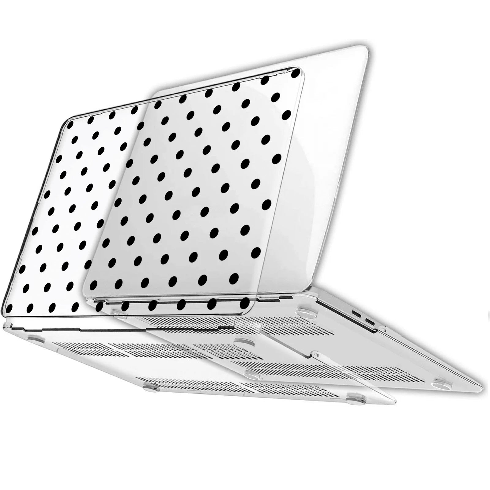 Prozirna zaštitna futrola za laptop sa mašnom, kompatibilna sa Apple notebook računarima