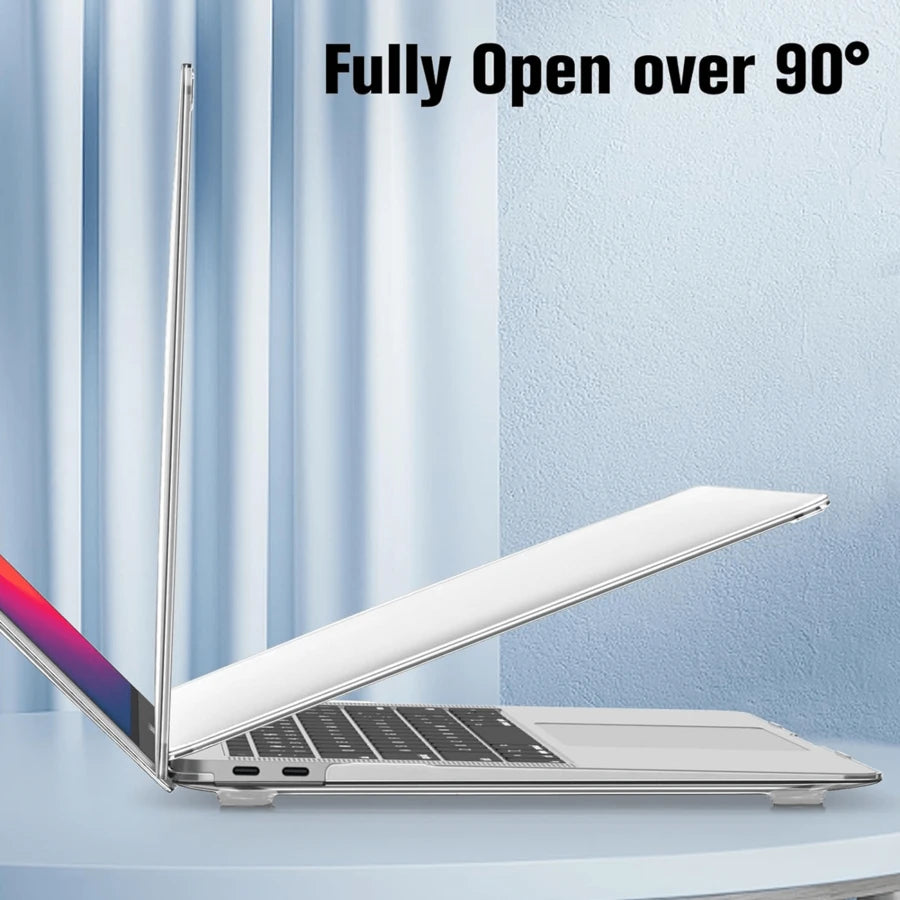 Prozirna zaštitna futrola za laptop sa mašnom, kompatibilna sa Apple notebook računarima