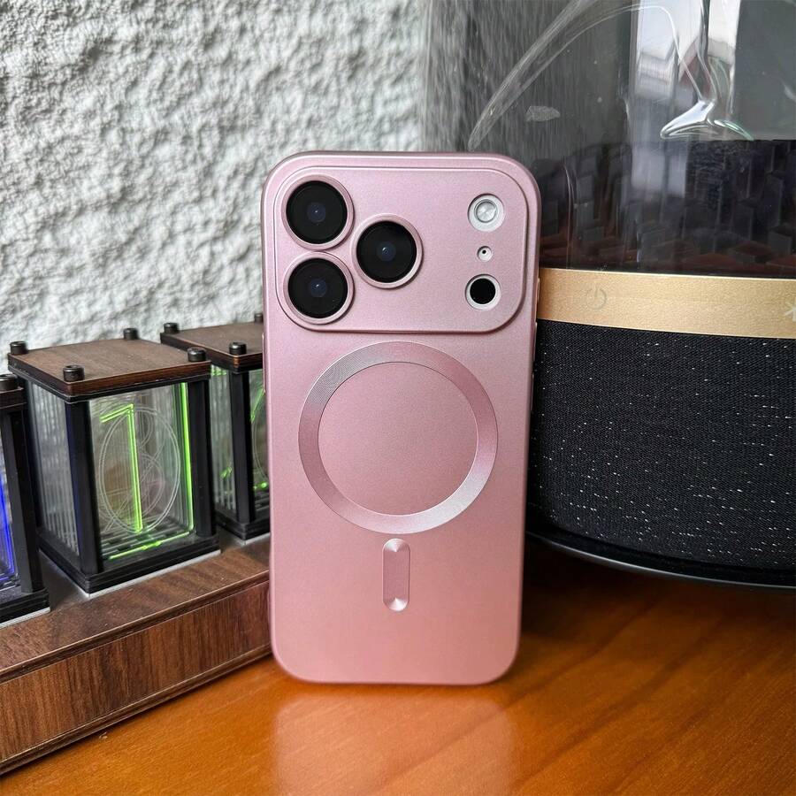 Magnetna metalik maska za telefon sa bežičnim punjenjem, od mekog silikona, ultra tanka mat