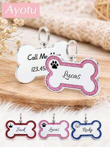 Ayotu Personalized Shiny Pet Dog Identification Tags