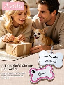 Ayotu Personalized Shiny Pet Dog Identification Tags