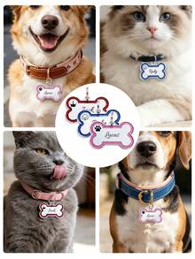 Ayotu Personalized Shiny Pet Dog Identification Tags