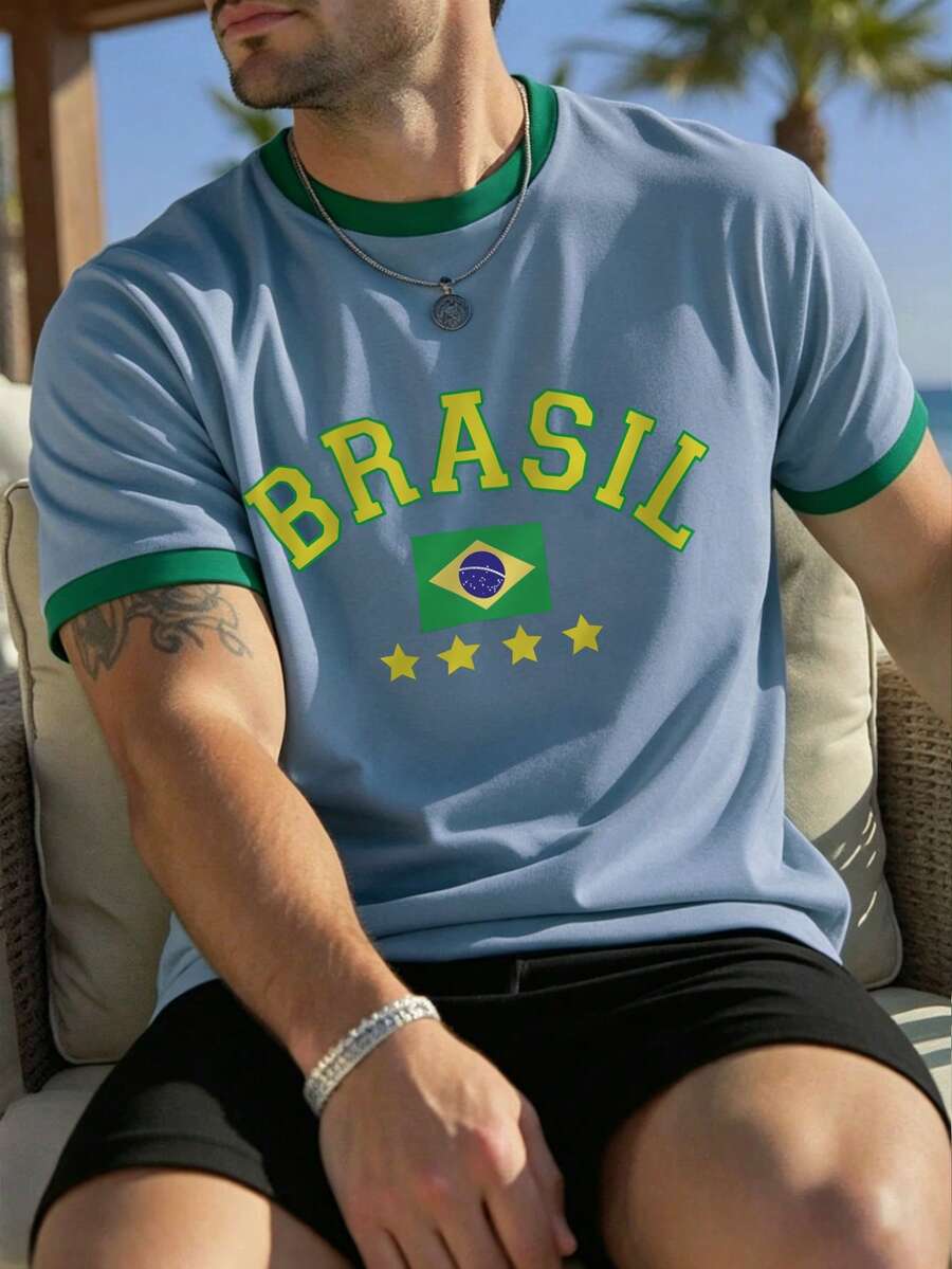 Muška  Brazil fudbalska majica kratkih rukava