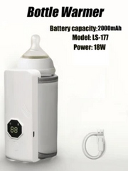 1pc Milk Warmer Coaster, Portable Milk Warmer, 6-Level Digital Temperature Control Milk Bottle Warmer Sleeve, Suitable For Maintaining Or Heating Water/Milk Above 35°C, Constant Temperature Heating USB Powered Leather Material Gift