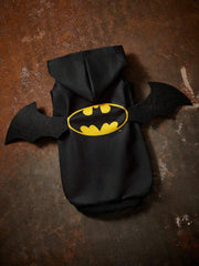 BATMAN X SHEIN 1 Pc Patterned Printed Pet Hooded Sweatshirt, Cat Clothes, Dog Clothes, Size XXS-XXXXL, Extra Small, Extra Large, Wings, Bat, Logo, Cool.