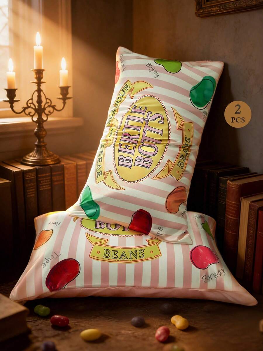 SpongeBob SquarePants 2 komada satenske jastučnice sa crtanim motivom, od mekog satenskog materijala, nežne za kosu, prozračne