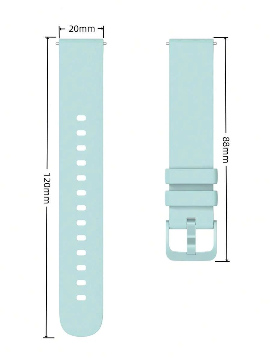 20mm silikonski kaiš za Active/ GTS 4 Mini/2 2E 3, pogodan za GTR Mini/ Active Band, 20mm univerzalni