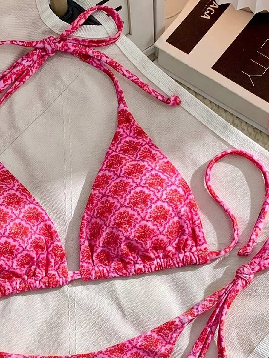 Ženski Bikini Set sa Halter Krojem i Dekoracijom od Kristala