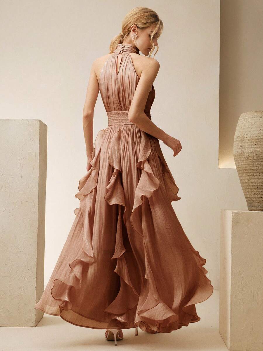 Ženska elegantna haljina bez rukava