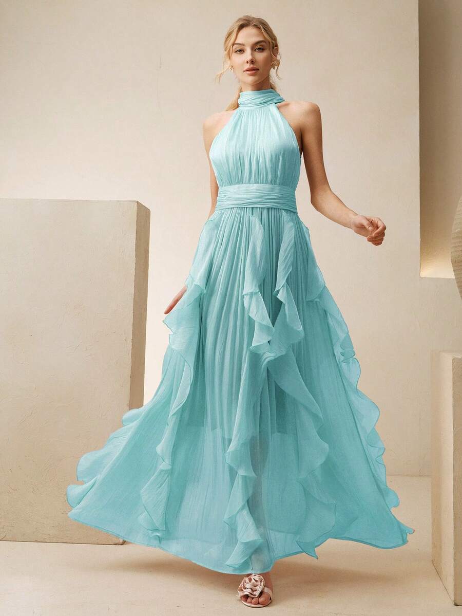 Ženska elegantna haljina bez rukava