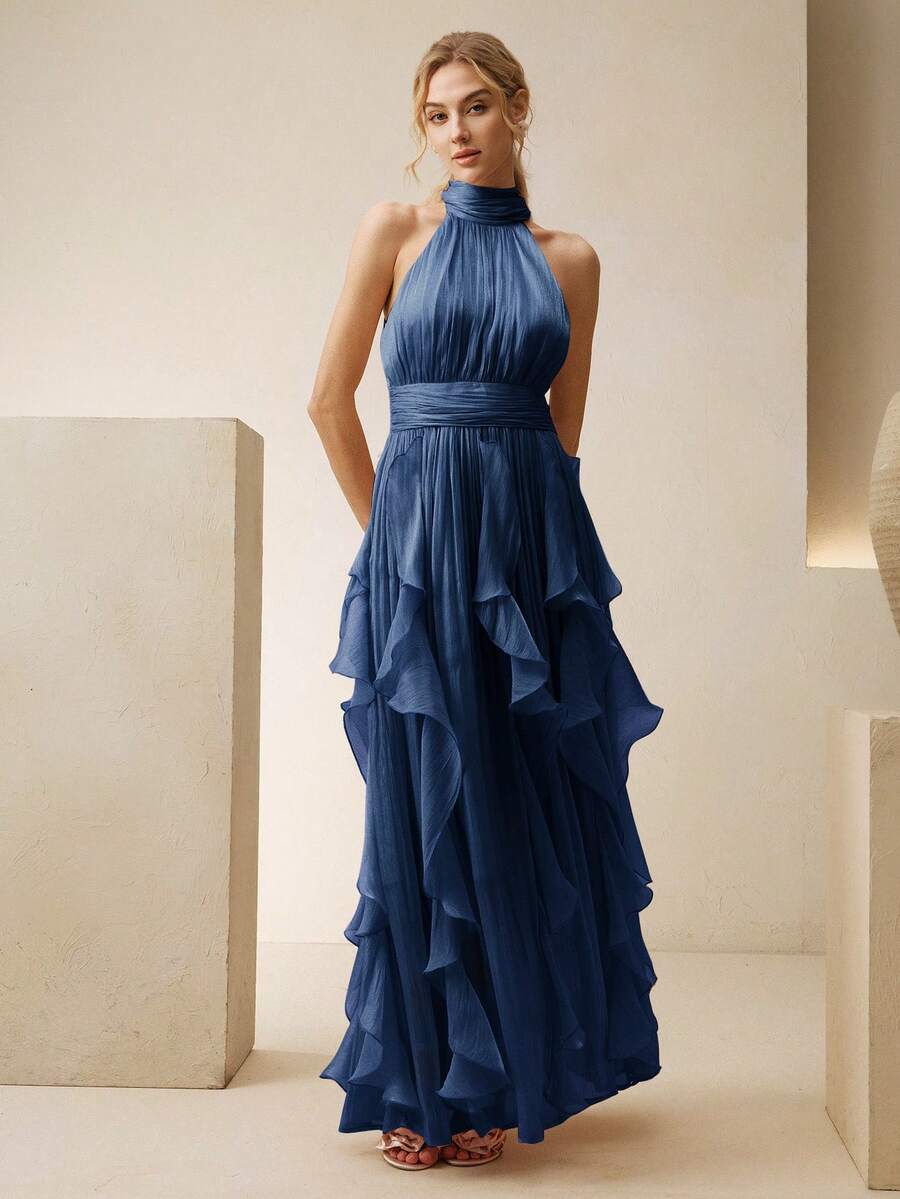 Ženska elegantna haljina bez rukava