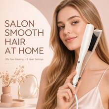 30-Second Quick Heating Curling Iron, 3-Minute Long-Lasting Curls, Professional Curling Wand With LCD Display