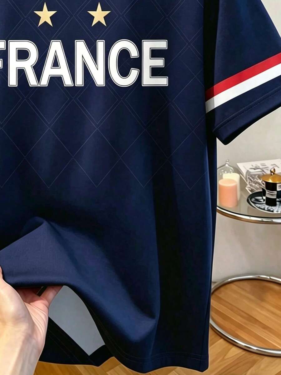 Muška ležerna streetwear majica kratkih rukava sa okruglim izrezom