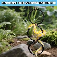 1pc Climbing Ring For Reptiles - Climbing Rope Ladder Toy, Hanging Exercise Perch, Enrichment Toy For Corn Snakes, Climbing Accessory For Snakes, Lizards, Chameleons, Geckos, And Parrots, Hideaway For Reptile Owners And Enthusiasts, Independence Day/Birthday Gift