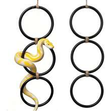 1pc Climbing Ring For Reptiles - Climbing Rope Ladder Toy, Hanging Exercise Perch, Enrichment Toy For Corn Snakes, Climbing Accessory For Snakes, Lizards, Chameleons, Geckos, And Parrots, Hideaway For Reptile Owners And Enthusiasts, Independence Day/Birthday Gift