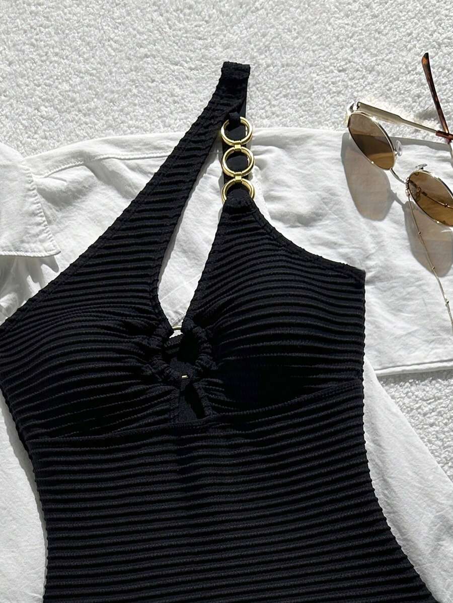 Chiccia Elegant  Jednobojni Asimetrični Jednodelni Kupaći
