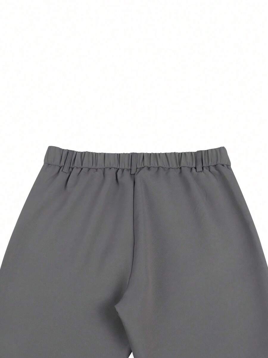 Muške formalne pantalone jednobojne sa kosim džepovima, bez kaiša