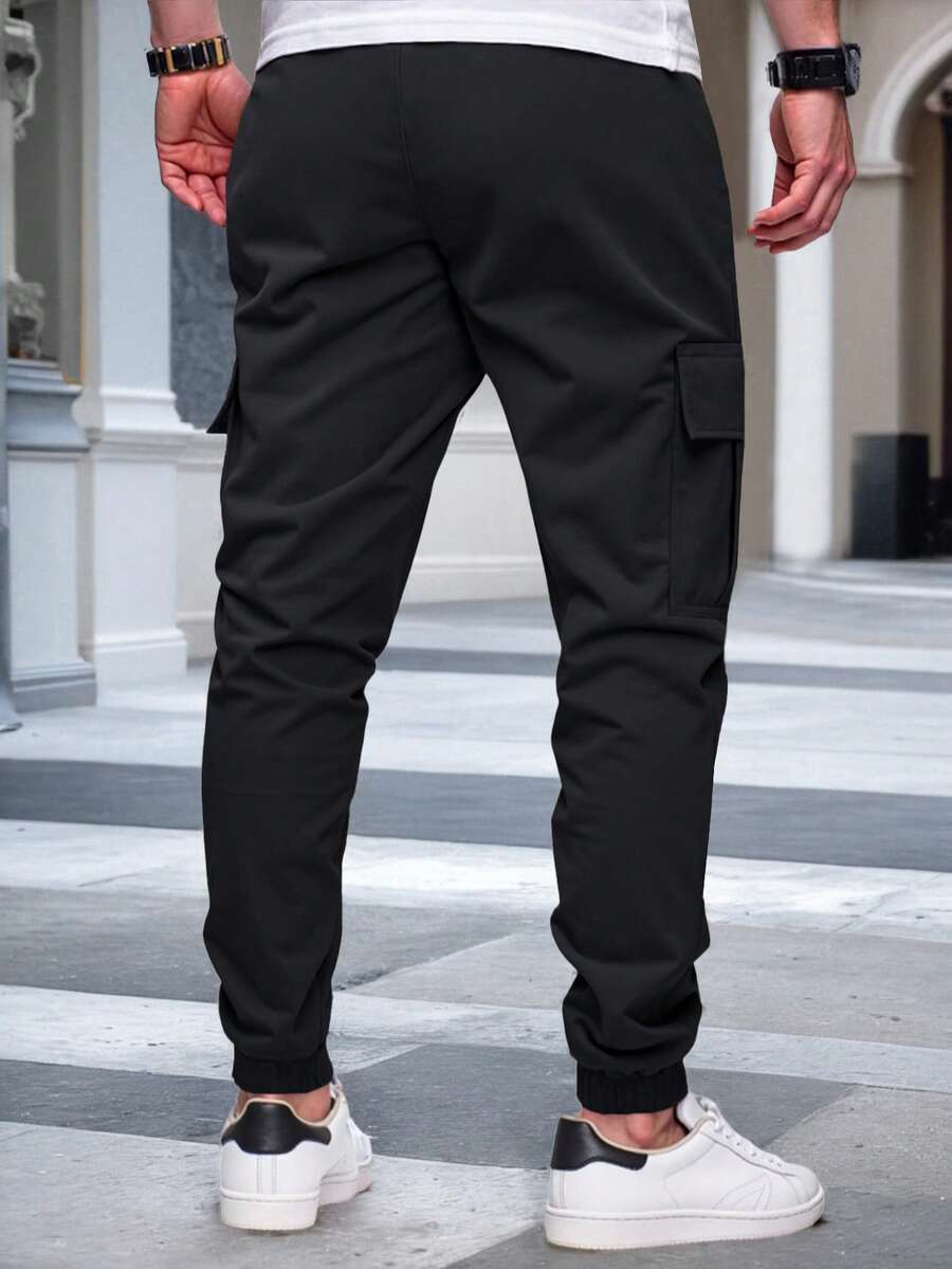 Muške ležerne cargo pantalone sa više džepova