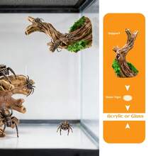 3pcs Artificial Hollow Tree Branch Climbing Habitat, Suitable For Reptiles - Multi-Layer Tree-Like Platform With Hiding Spots, Ideal For Jumping Spiders, Hermit Crabs And Other Crawling Animals, Provides Climbing And Resting Functions, Suitable For Reptile Tanks, Aquariums And Insect Habitats Decoration.