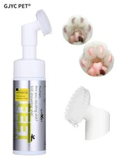 GJYC PET Dog & Cat Paw Cleaner, Magic Foam - No-Rinse Cleaning Foam Dry Shampoo - Paw Cleaning Brush With Rose Extract - Odor Control Detergent - Suitable For Puppies
