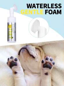 GJYC PET Dog & Cat Paw Cleaner, Magic Foam - No-Rinse Cleaning Foam Dry Shampoo - Paw Cleaning Brush With Rose Extract - Odor Control Detergent - Suitable For Puppies