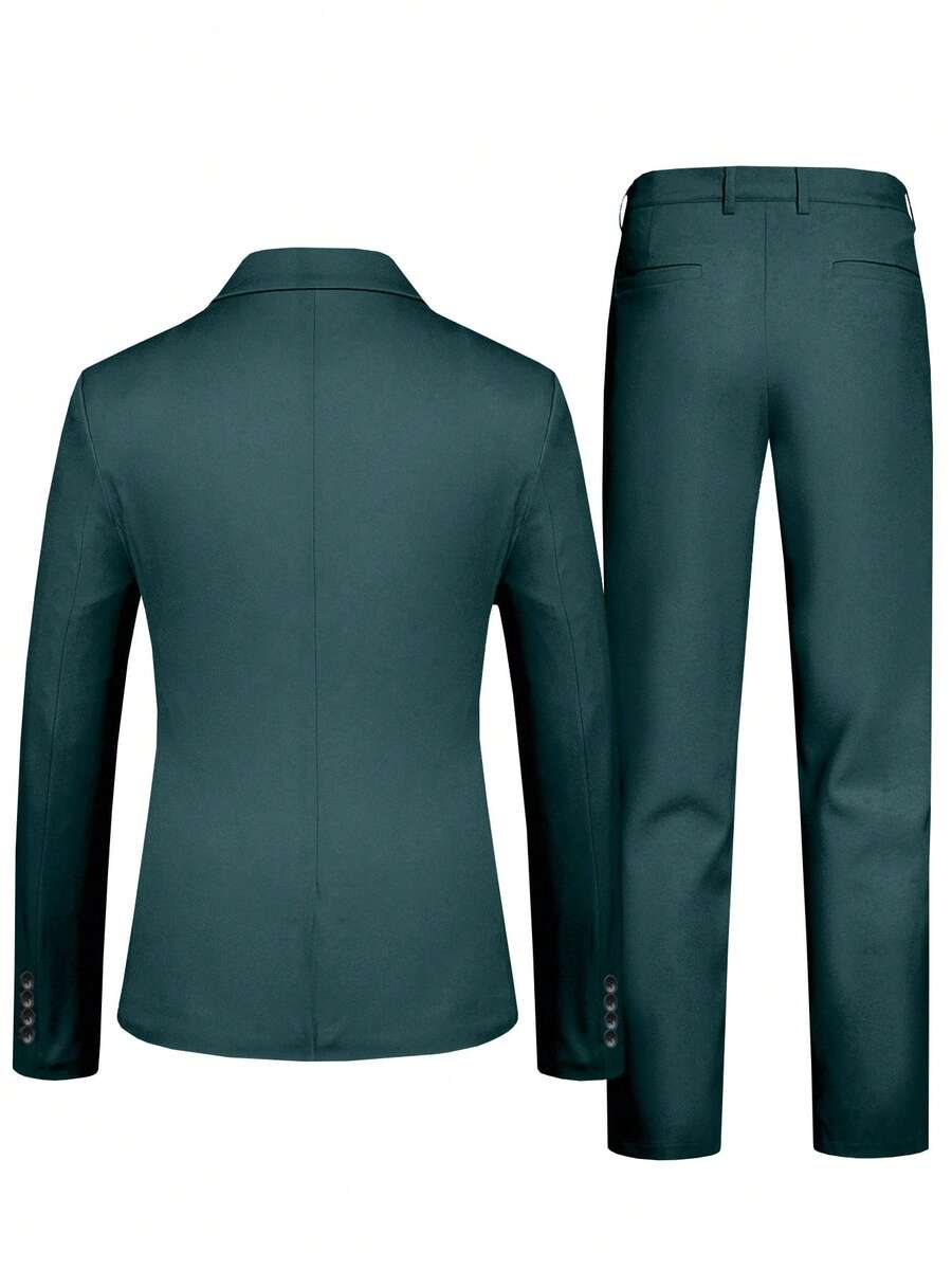 Muški set od sakoa i pantalona, slim fit, klasičan luksuzni stil, formalni, Old Money