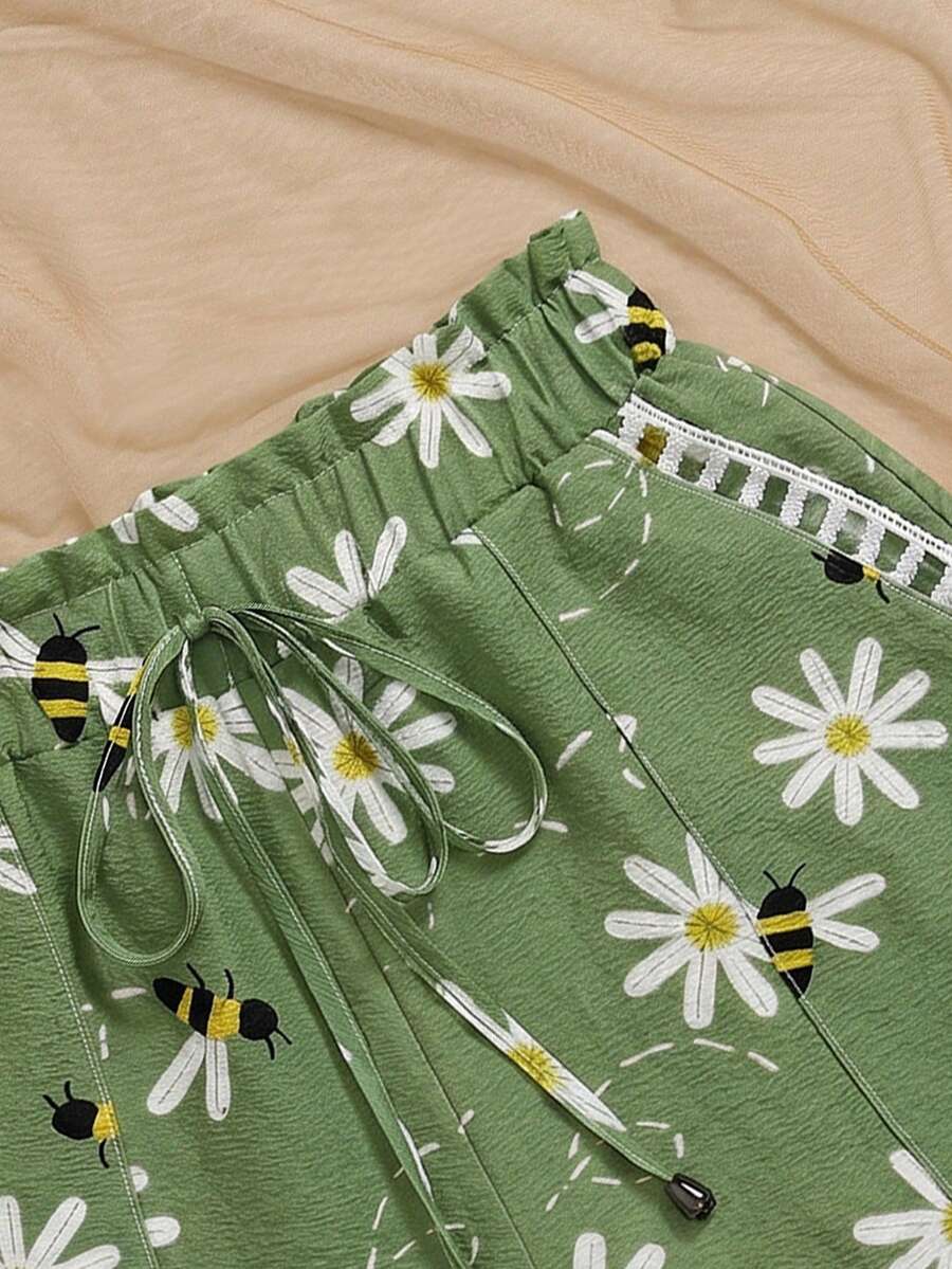 Ženski Casual Solid Šorts sa Pojasom