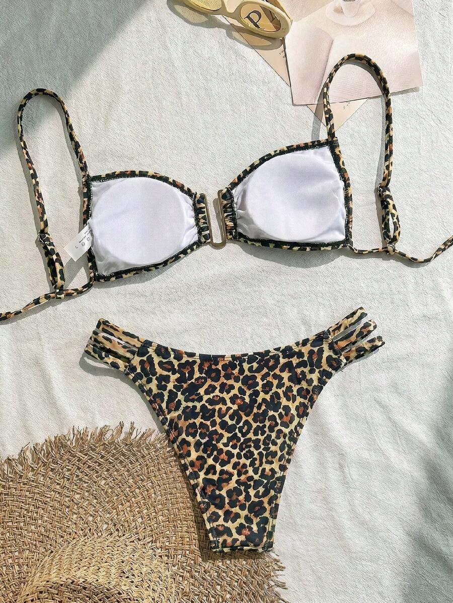 Jednobojni bikini set za žene