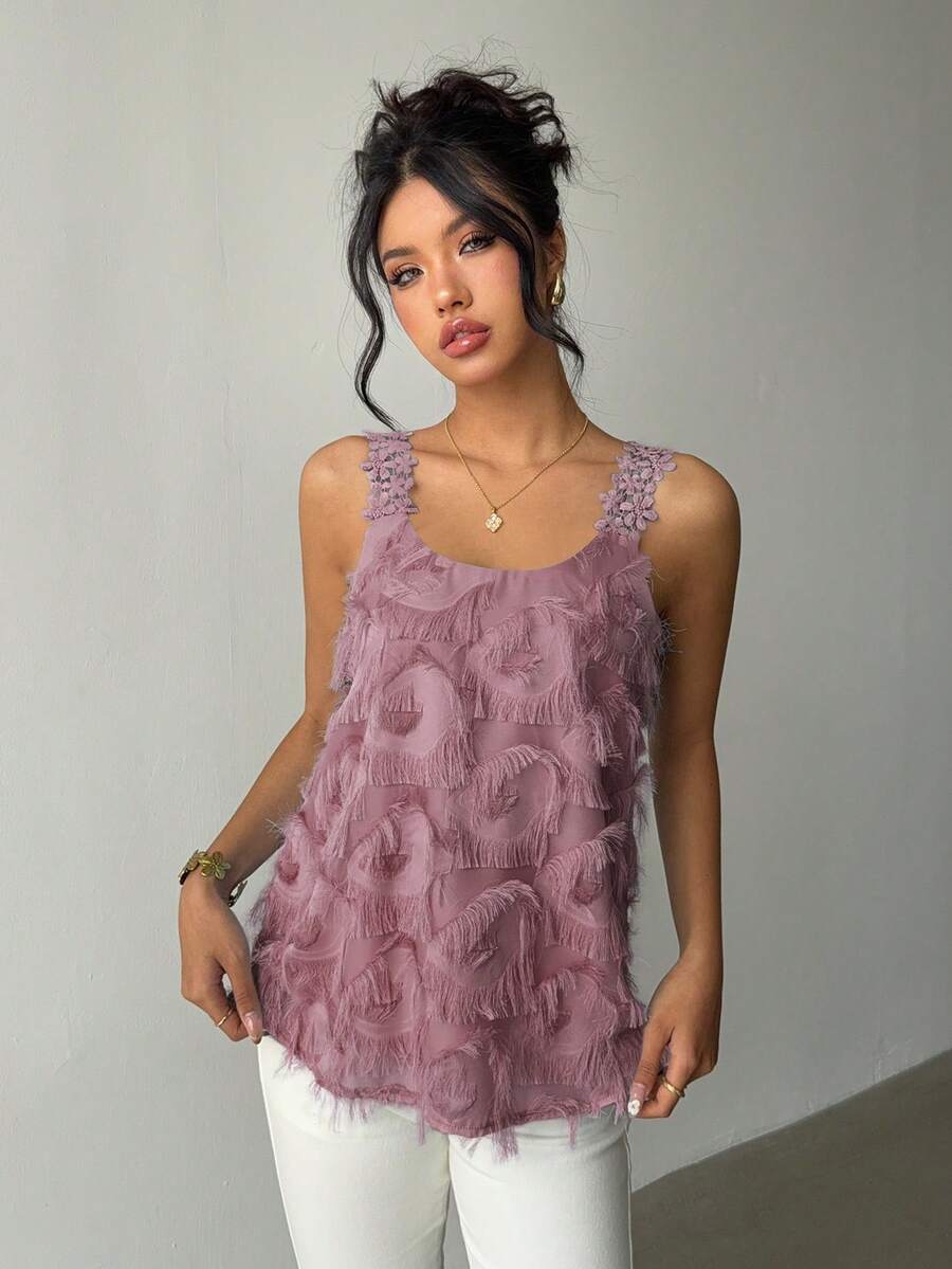 Ženska Elegantna Casual Čipkana Majica