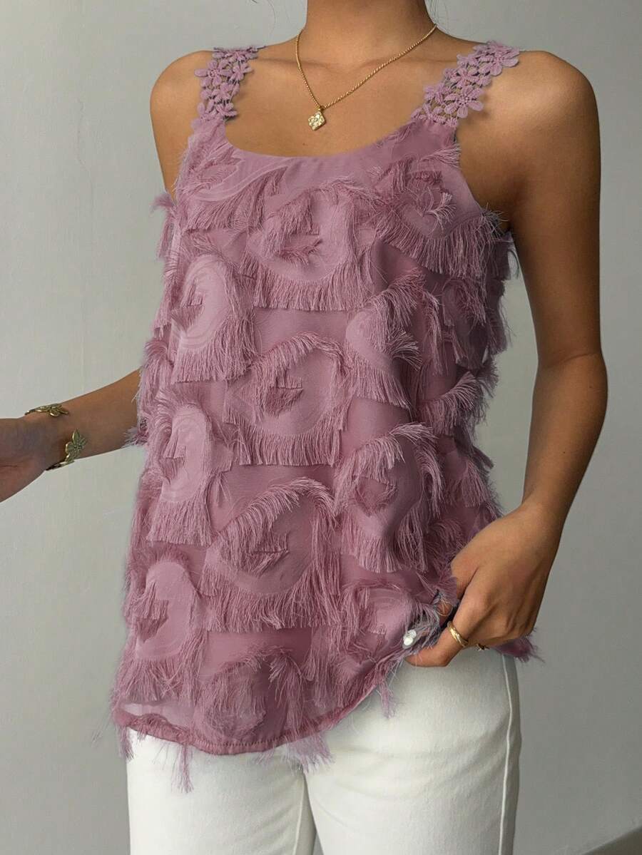 Ženska Elegantna Casual Čipkana Majica