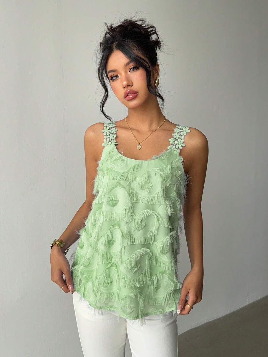 Ženska Elegantna Casual Čipkana Majica
