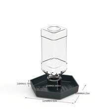 1pc Automatic Reptile Drinking Water Bowl, Suitable For Turtles, Geckos, Lizards, Reptile Water Feeder Plastic Dish