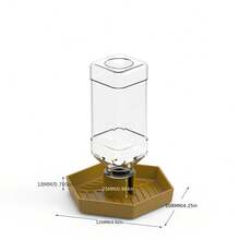 1pc Automatic Reptile Drinking Water Bowl, Suitable For Turtles, Geckos, Lizards, Reptile Water Feeder Plastic Dish