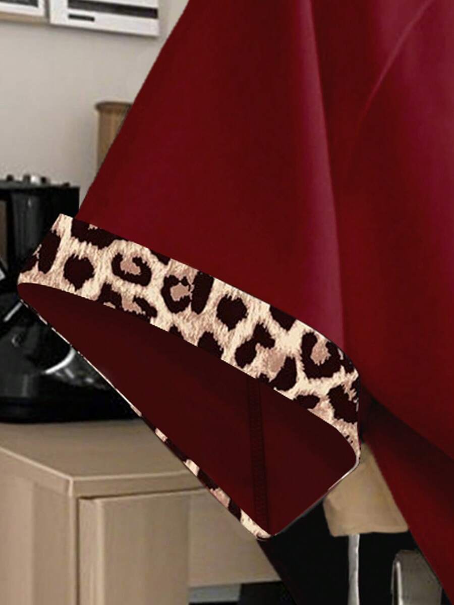 Ženski Casual Komplet sa Leopard Print Majicom i Šorts