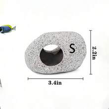 1pc Aquarium Decoration Cave, Fish Tank Accessories, Rock Decor For Shrimp, Cichlid, Hiding Place For Small Fish, Shelter Stone House