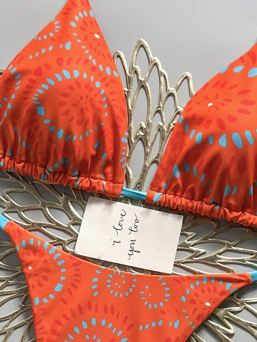 Ženski Bikini Set sa Halter Krojem i Dekoracijom od Kristala